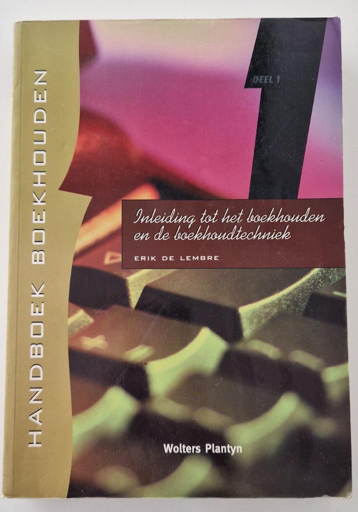 Handboek boekhouden. 1: Inleiding tot het boekhouden en de b, Ophalen of Verzenden, Gelezen