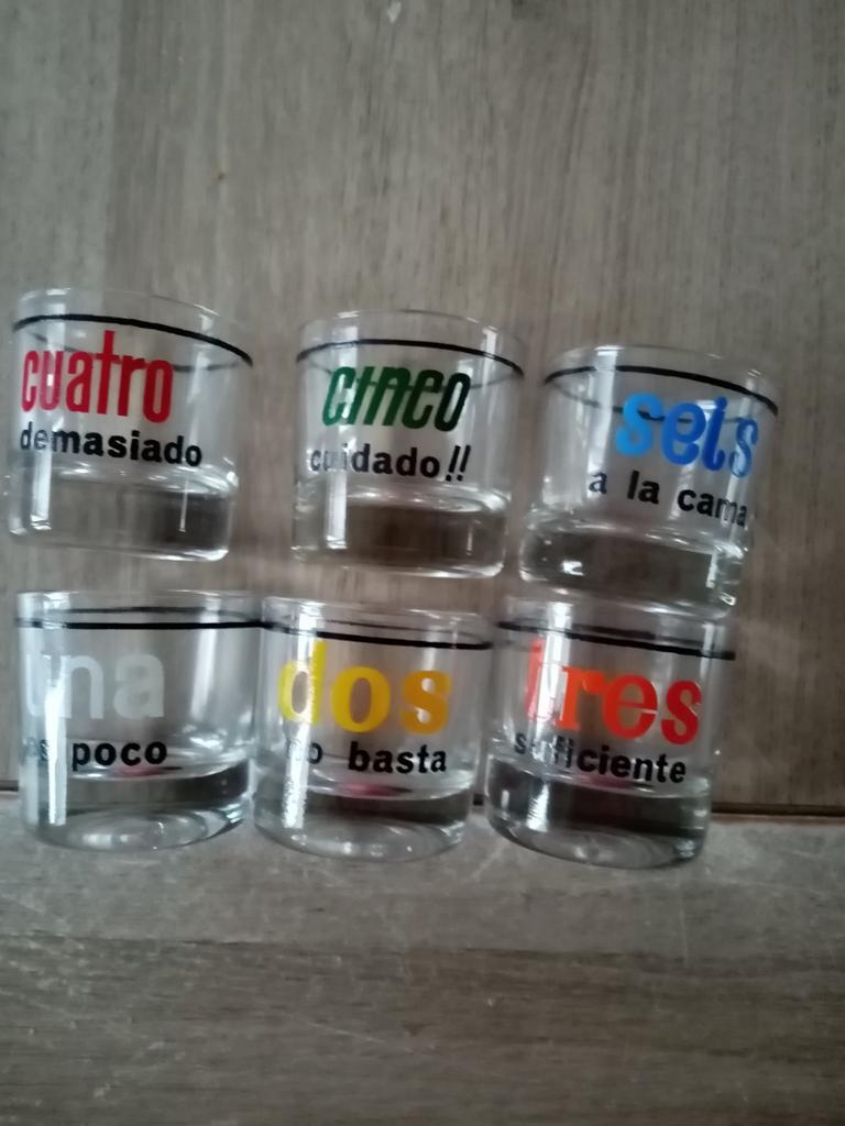 likeur glaasjes 6stuks voor3, Ophalen