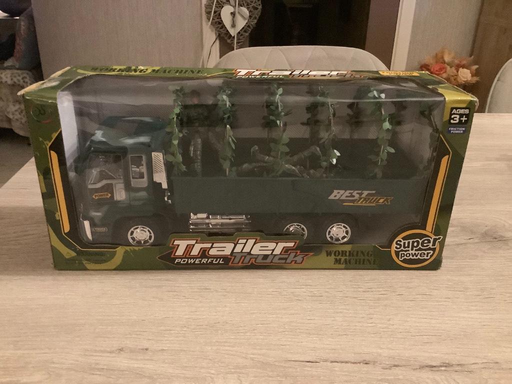 Speelgoed trailer powerful truck leger set (Nieuw), Ophalen of Verzenden, Nieuw