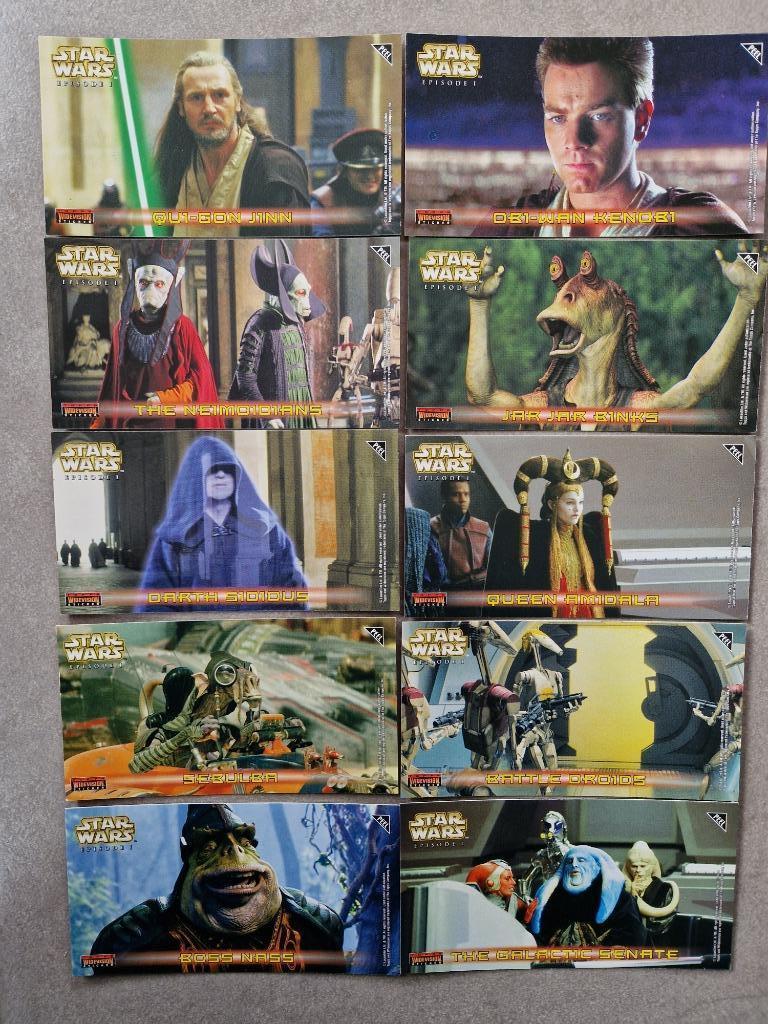 Star Wars Episode 1 Widevision Sticker set S1-16  Topps card, Enlèvement ou Envoi, Comme neuf, Autres types
