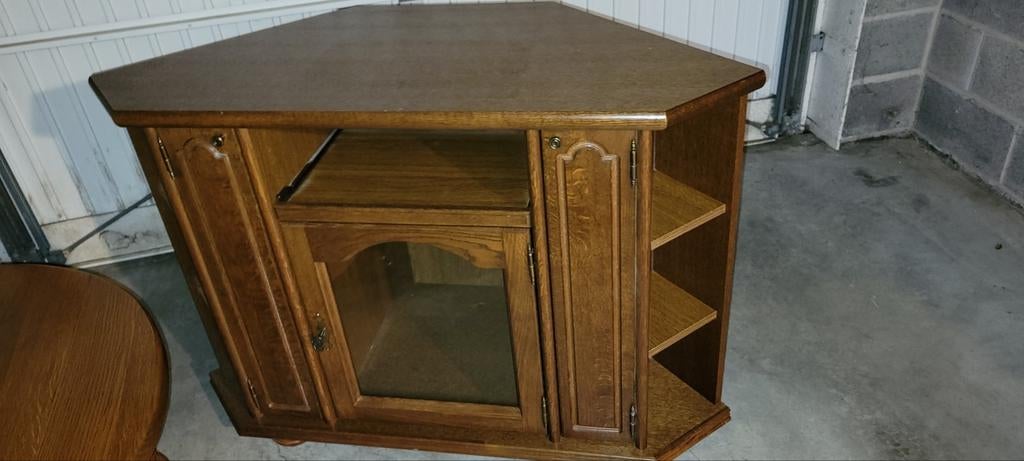 Meuble TV en coin avec rangement DVD, Maison & Meubles, Enlèvement