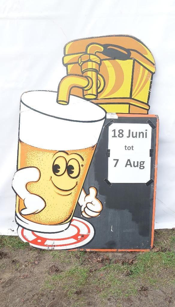reclamebord bier van't vat, Enlèvement, Utilisé, Panneau publicitaire