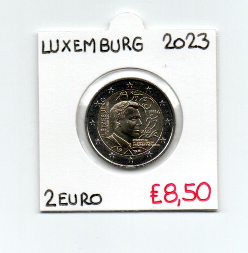 2 EURO 2023    LUXEMBURG   25J  OLYMP. COMITE   € 8,50, Timbres & Monnaies, Monnaies | Europe | Monnaies euro, Enlèvement ou Envoi