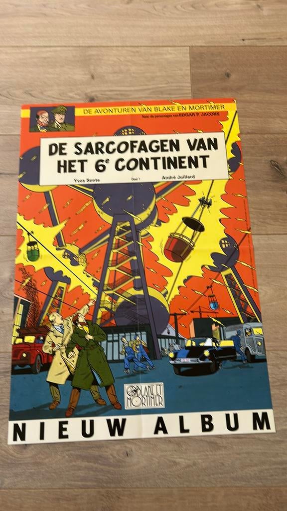 Jacobs Juillard Blake en Mortimer affiche 2003, Verzamelen, Ophalen of Verzenden, Zo goed als nieuw