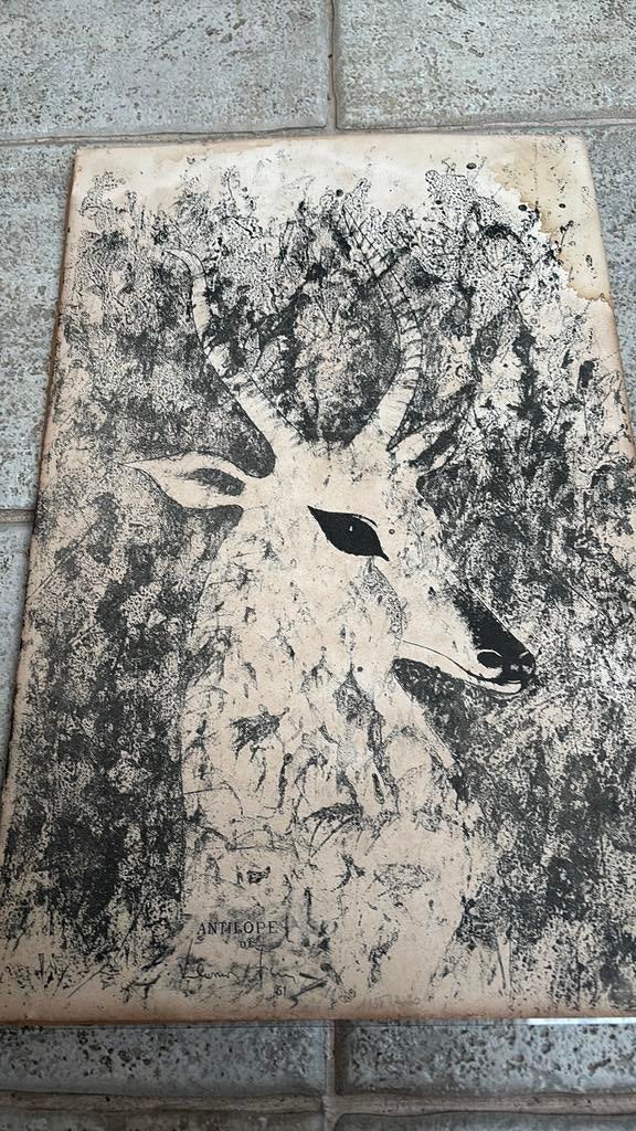 Kunstwerk Antilope van Fini Leonor, Antiquités & Art, Enlèvement ou Envoi
