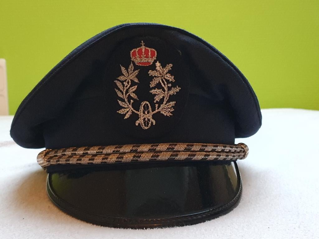 Kepie Belgische spoorweg politie rijkswacht Seymour, Verzamelen, Ophalen of Verzenden, Rijkswacht, Helm of Baret