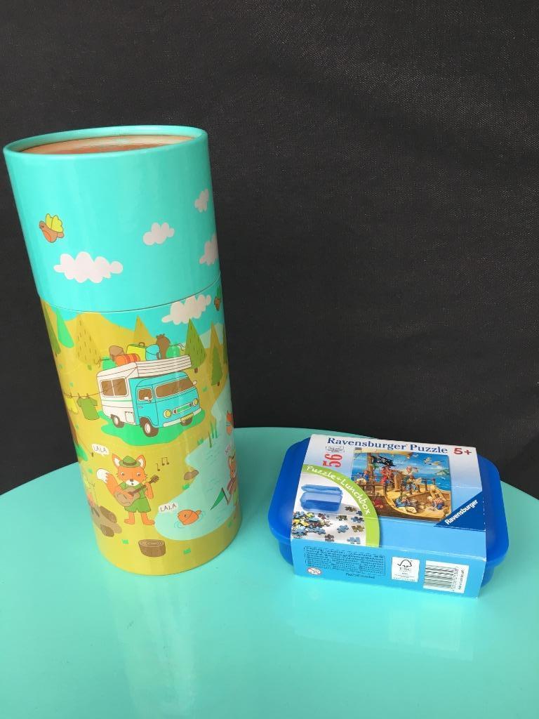 puzzels hema en ravensburger piraat in zeer goede staat, Ophalen of Verzenden, Meer dan 50 stukjes, Zo goed als nieuw, 4 tot 6 jaar