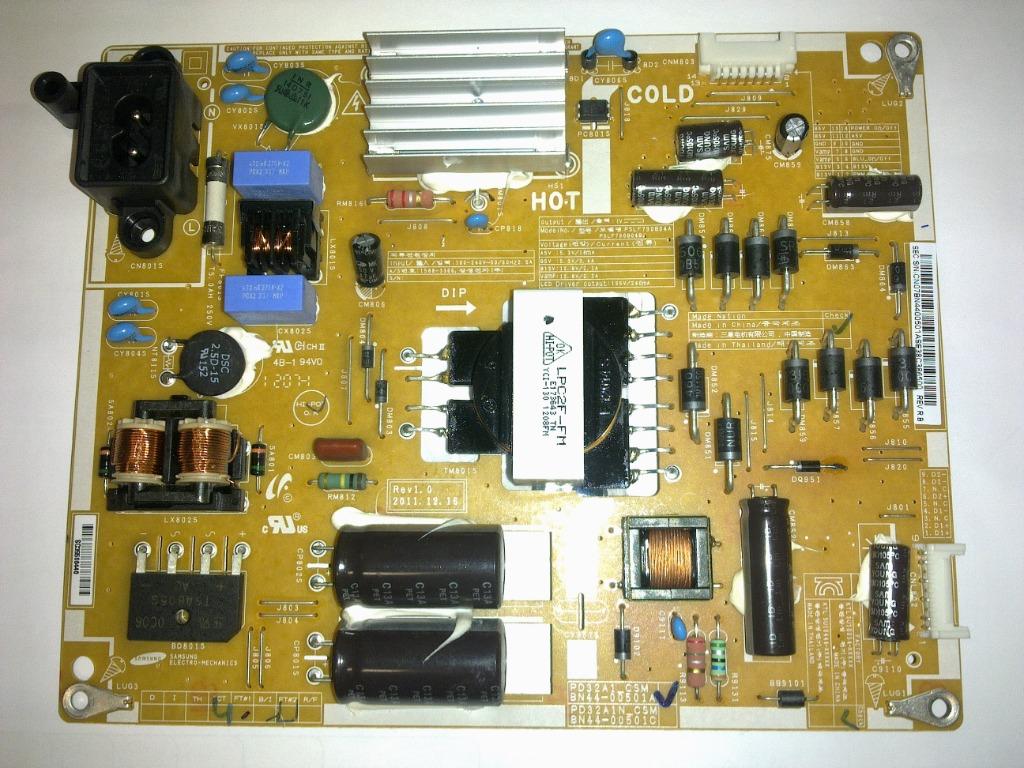 carte d''alimentation pour TV SAMSUNG UE32ES5500W, Enlèvement, Utilisé, Samsung
