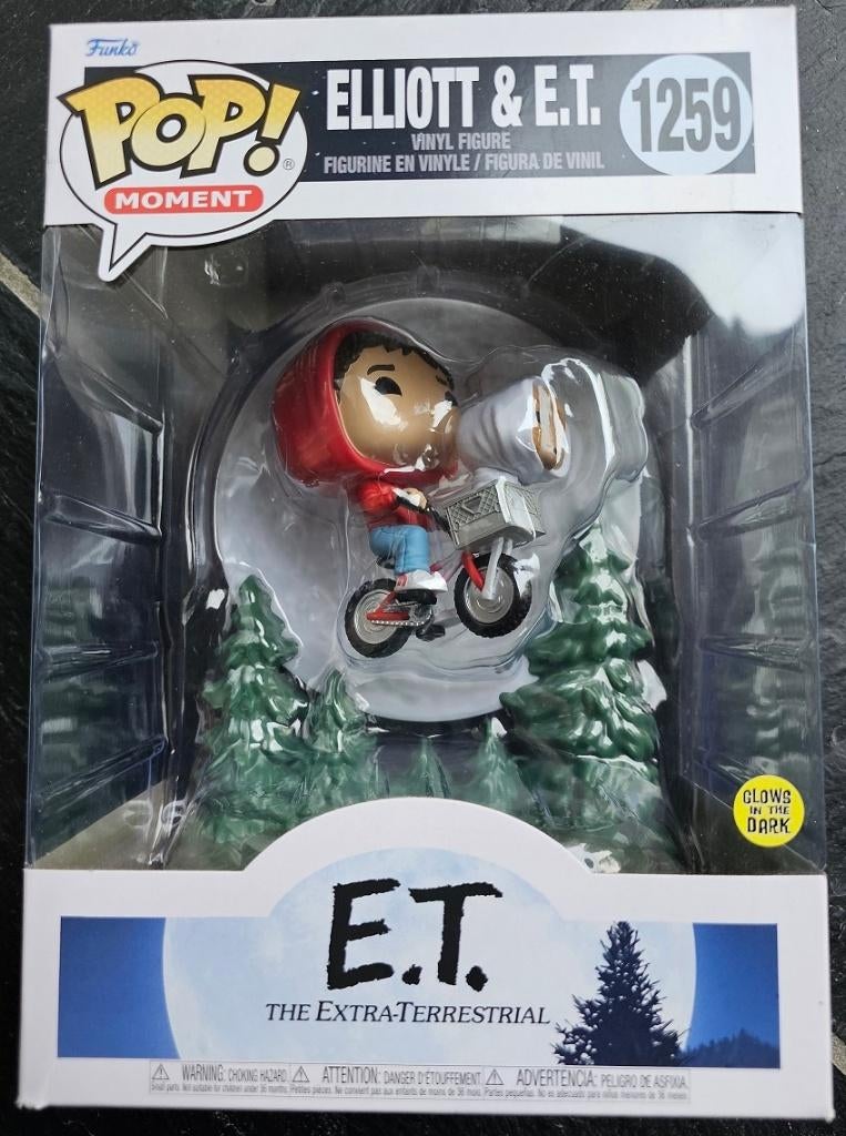Funko Pop Moment 1259 Elliott & E.T. GITD – Boîte impeccable, Verzamelen, Ophalen of Verzenden, Zo goed als nieuw, Overige typen