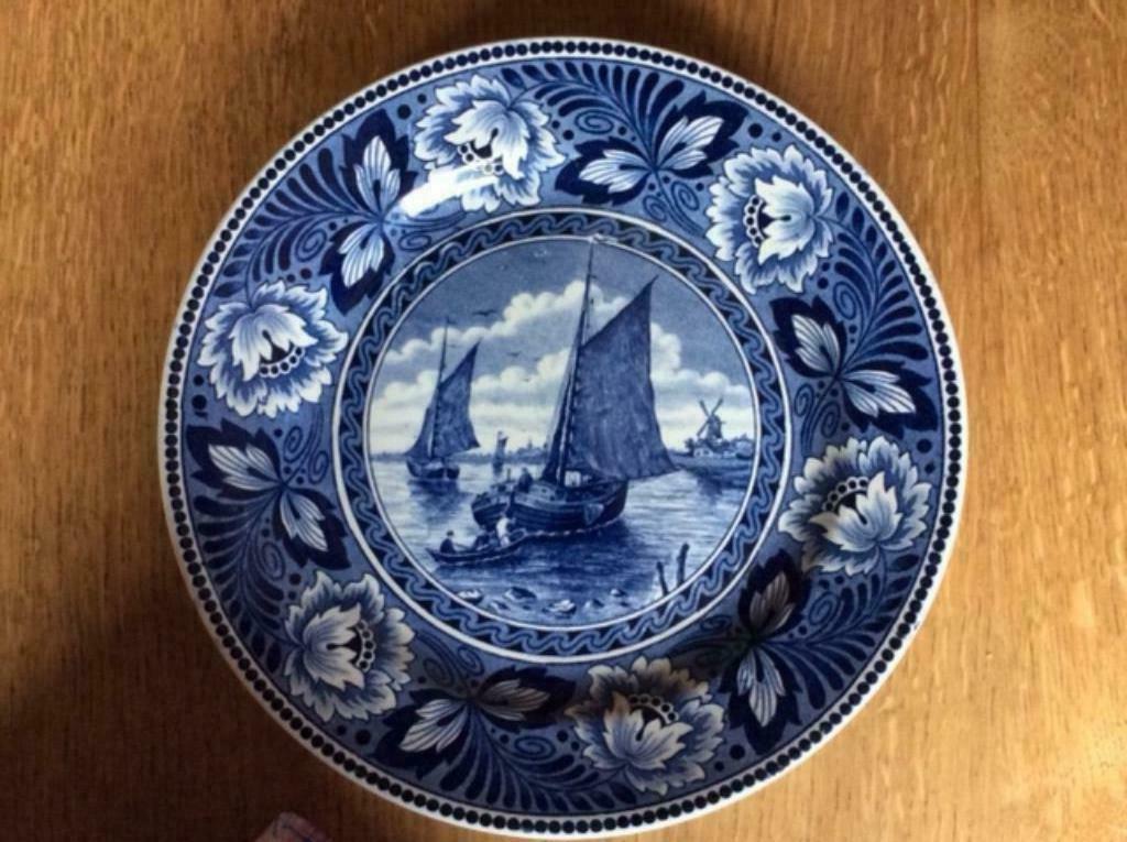 Vintage Wandbordje in Delfts Blauw, Ophalen of Verzenden