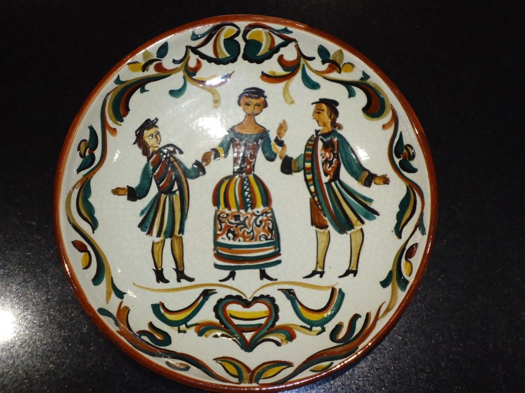 VTG PERIGNEM R. Vandeweghe 26 cm handbeschilderd Mid-century, Antiquités & Art, Enlèvement ou Envoi