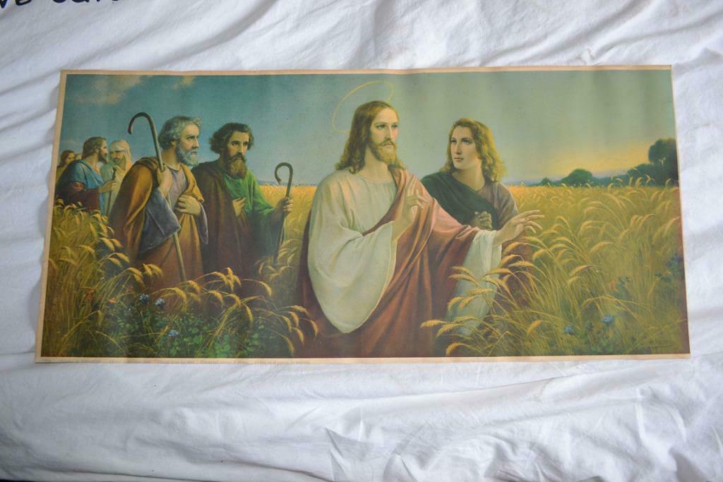 Oude heiligenprent, Antiek en Kunst, Curiosa en Brocante, Ophalen of Verzenden