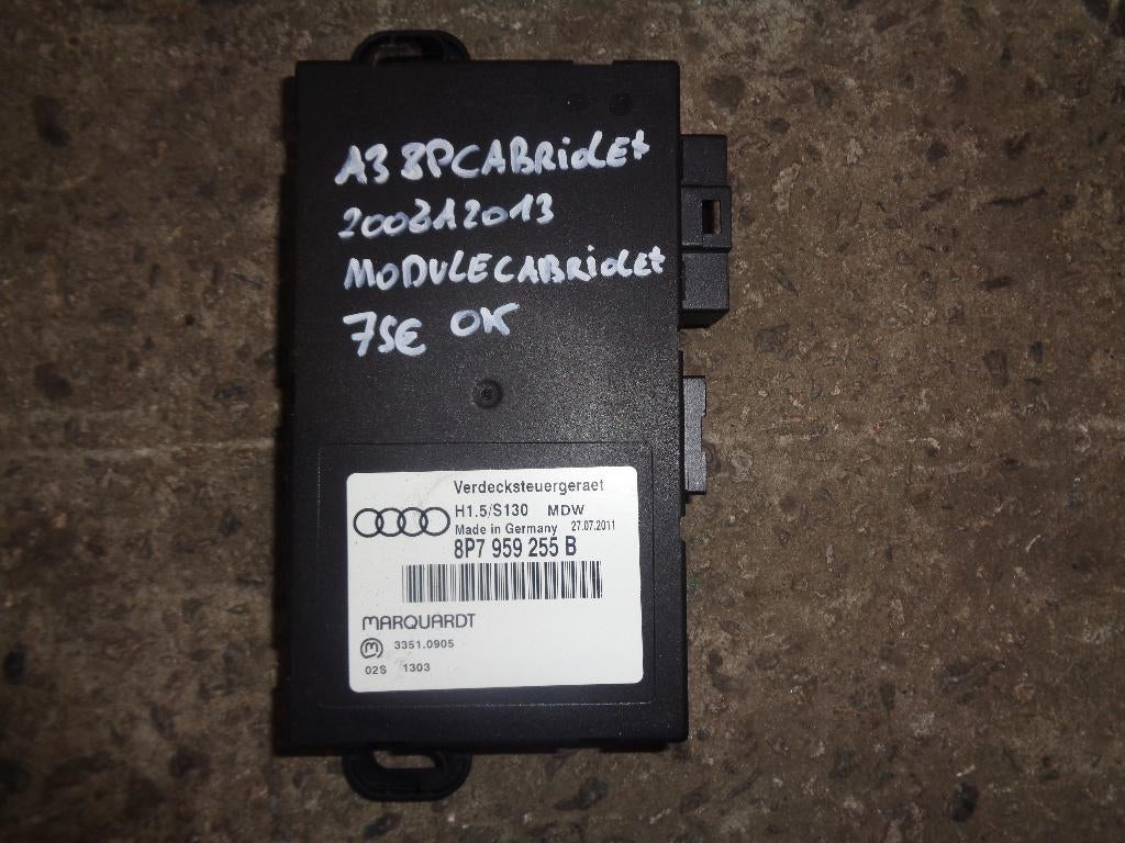 A vendre module commande cabriolet Audi A3 8P 2008 à 2013, Enlèvement, Utilisé, Audi