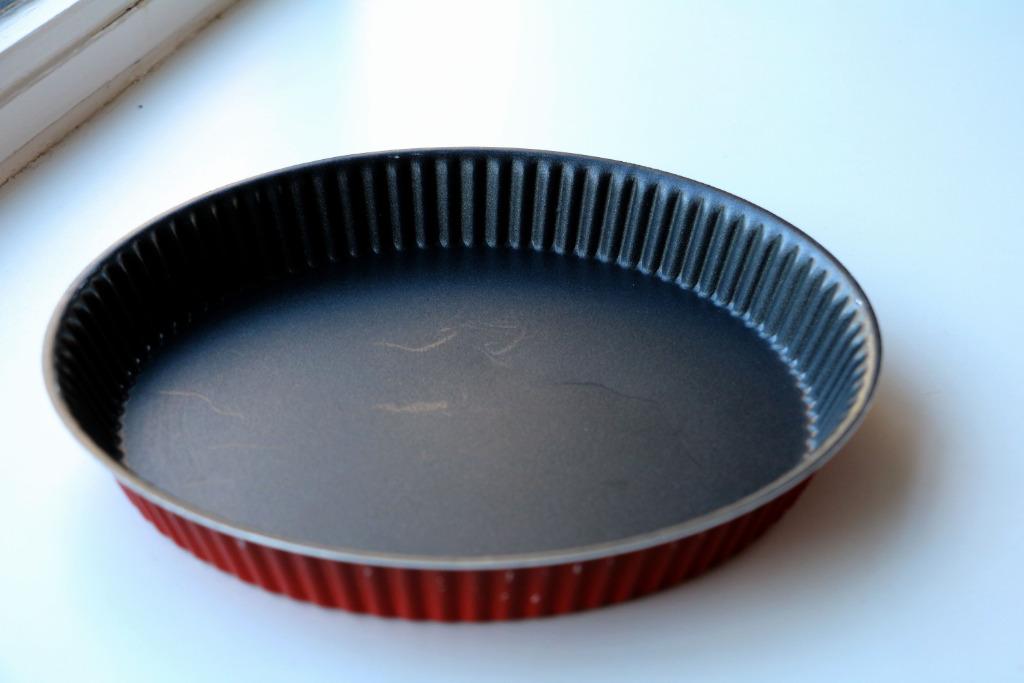Taartvorm met antiaanbaklaag van 25 cm, Ophalen of Verzenden, Gebruikt, Taarten, Bakvorm