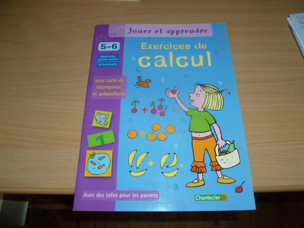 Jouer et apprendre exercices de calcul 5-6 ans, Livres, Enlèvement ou Envoi, Neuf, Autres niveaux, Chantecler