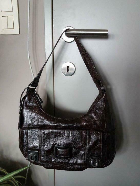 handtas van Boo, Handtassen en Accessoires, Tassen | Damestassen, Ophalen of Verzenden, Gebruikt, Bruin, Handtas