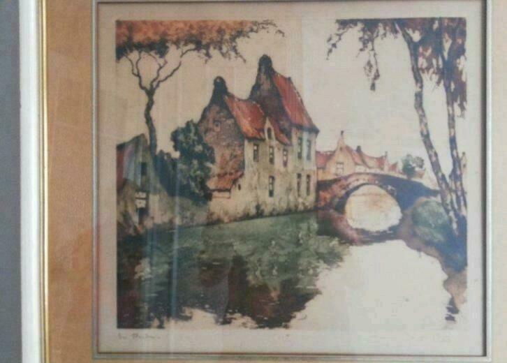 aquatint - en Flandre, Antiquités & Art