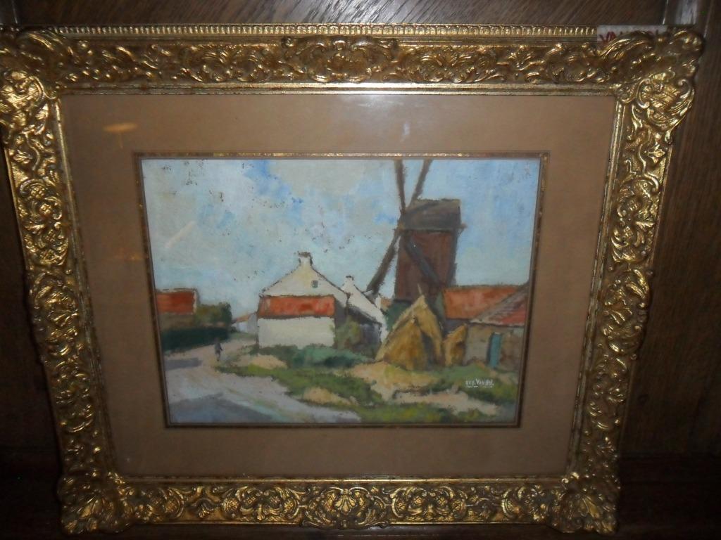 Olieverf op paneel door Georges Van Bol (1904-1984), Antiek en Kunst, Ophalen of Verzenden