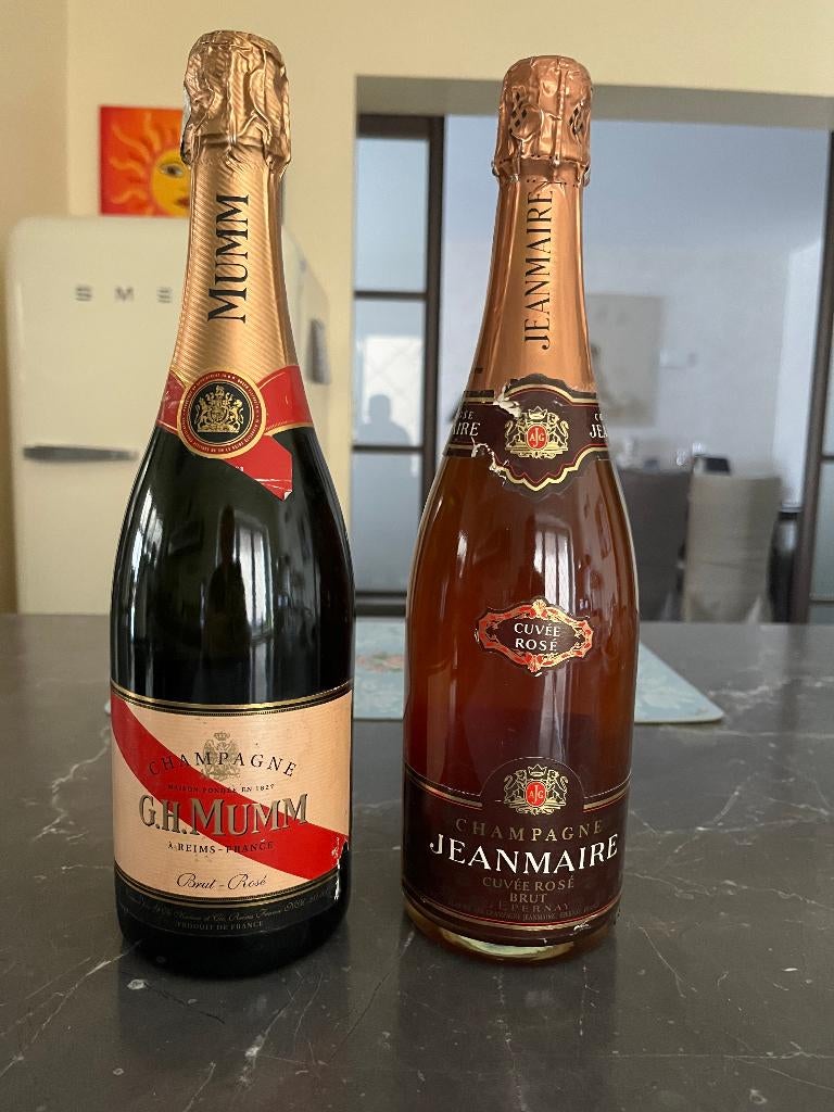 Champagne Rosé, Verzamelen, Frankrijk, Ophalen of Verzenden, Vol, Champagne