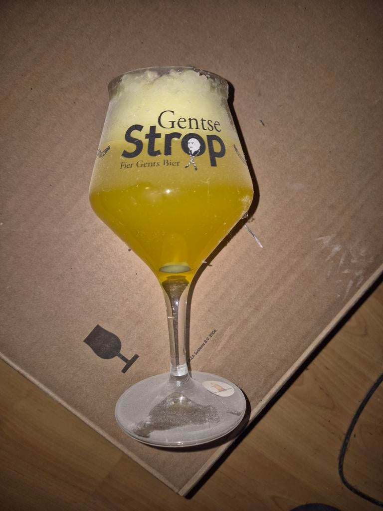 Bierglas kaars gentse strop, Verzamelen, Biermerken, Verzenden