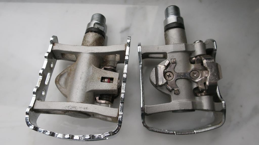 Pédales combinées Shimano MTB (avec ou sans SPD), Enlèvement ou Envoi, Comme neuf, Pédalier ou Pédales, Shimano