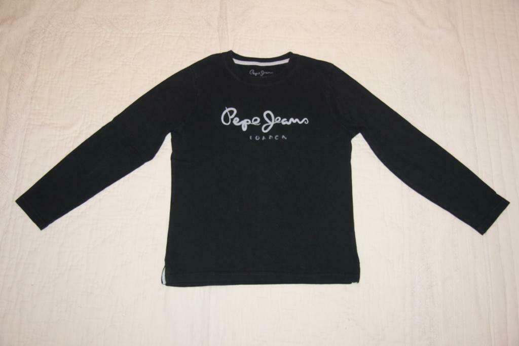 Shirt noire garçon manches longues 'Pepe jeans', 12 ans, Garçon, Pepe Jeans, Enlèvement ou Envoi, Chemise ou À manches longues