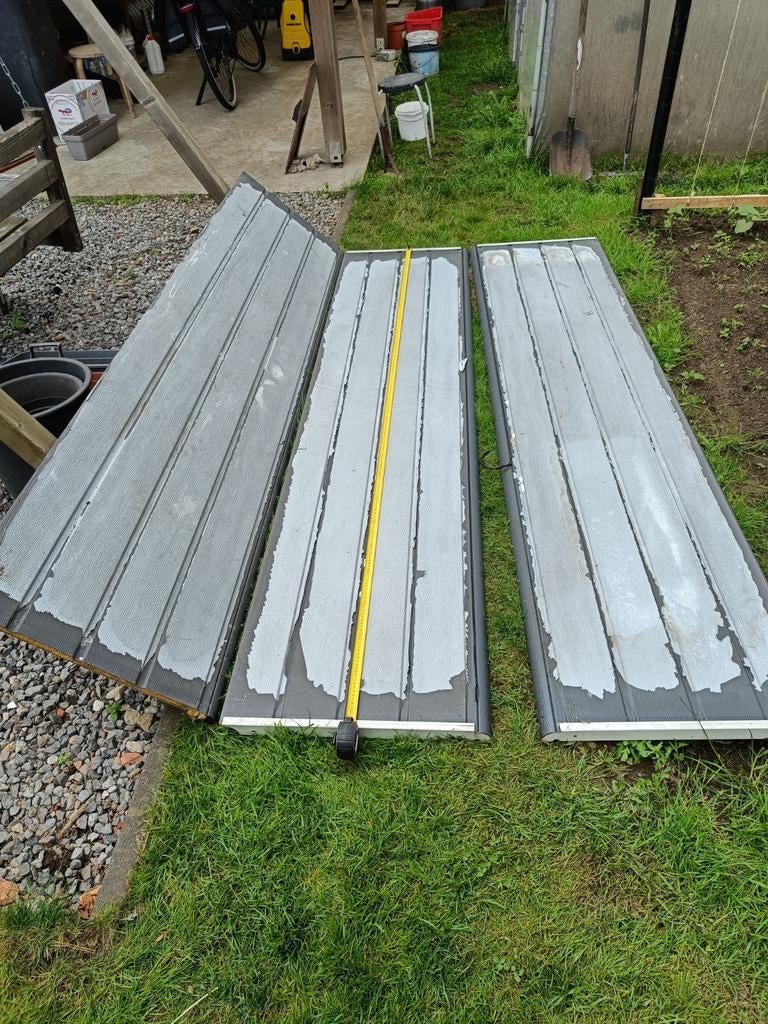 sandwichpanelen voor sectionalepoort, Bricolage & Construction, Plaques & Panneaux, Enlèvement, Utilisé