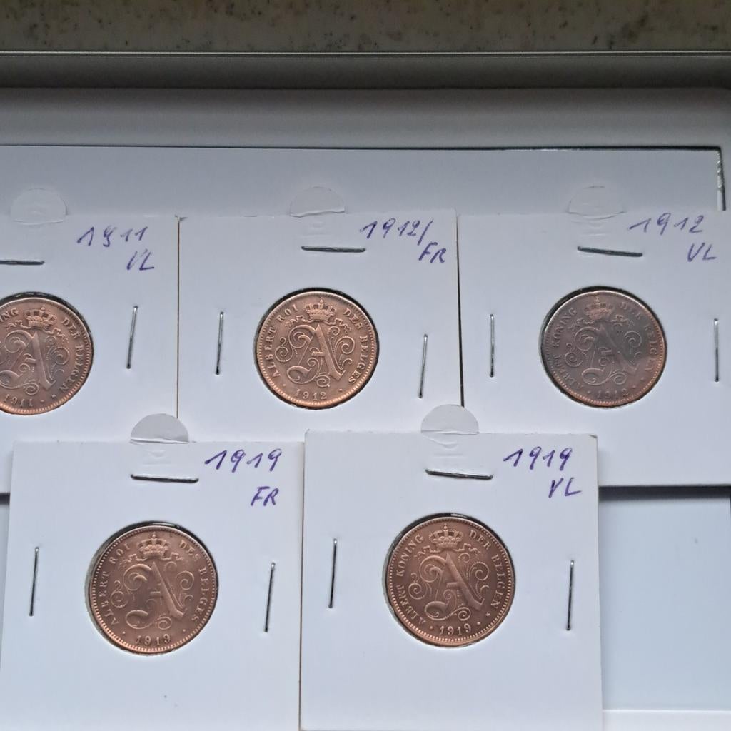 lot van 5 oude munten, Postzegels en Munten, Munten | België, Ophalen