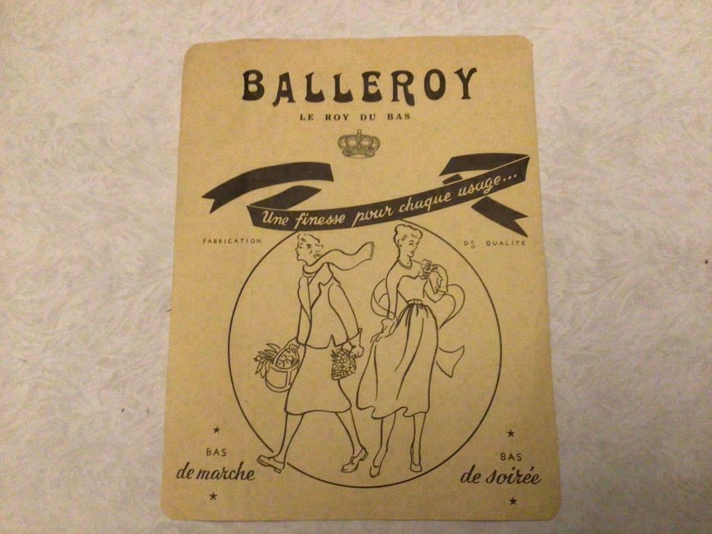 Oude reclame folder Balleroy le roy du bas, Verzamelen, Ophalen of Verzenden, Gebruikt