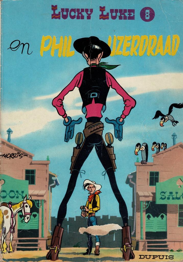 Lucky Luke nr 8, Eén stripboek, Ophalen of Verzenden, Gelezen