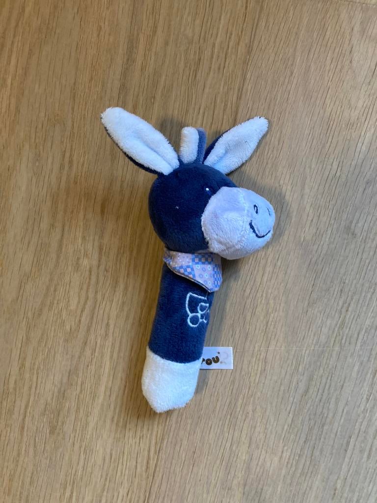 Nattou knijprammelaar, Kinderen en Baby's, Zo goed als nieuw, Rammelaar