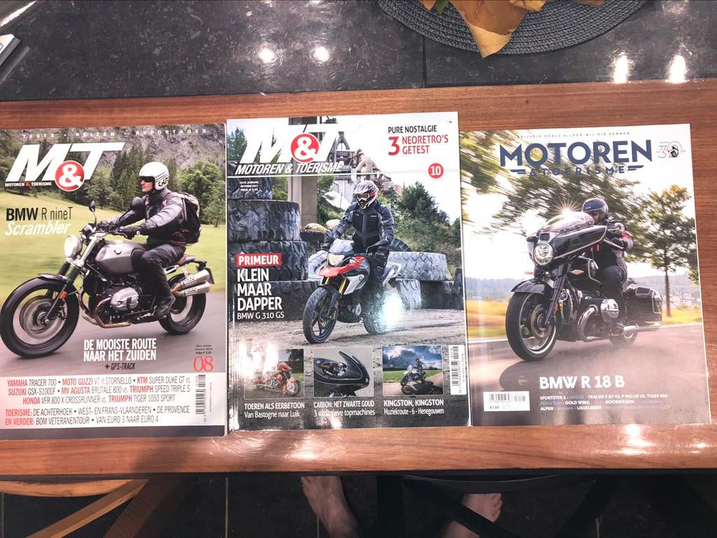 Pakket van 3 nrs van Motoren & Toerisme over BMW motoren, Ophalen, Zo goed als nieuw