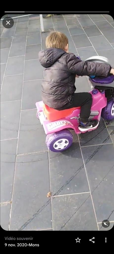 Moto d'enfant sur batterie, Utilisé