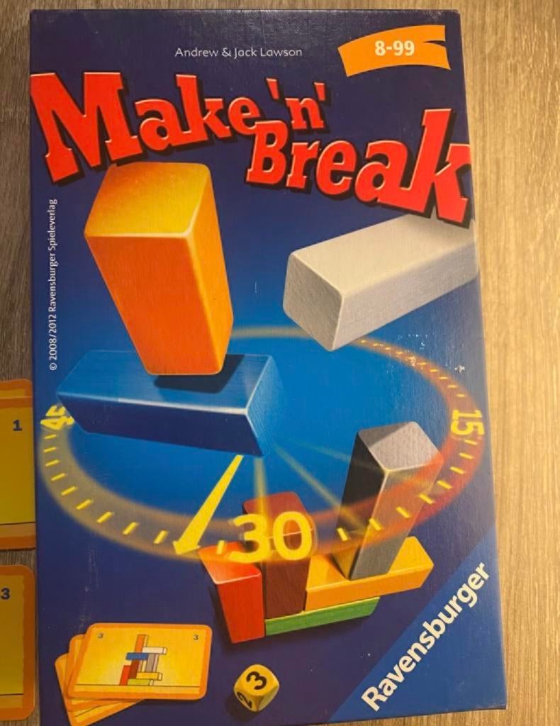 🔥  gezelschapsspel Make ‘n’ Break, Hobby en Vrije tijd, Gezelschapsspellen | Overige, Ophalen of Verzenden, Zo goed als nieuw