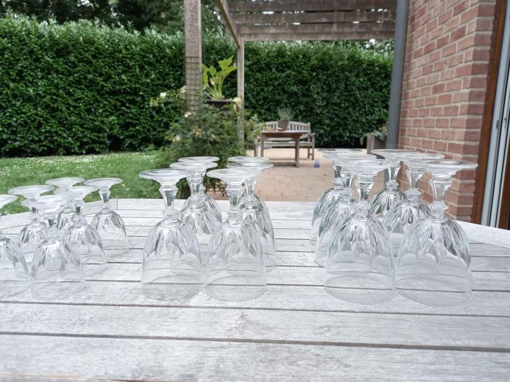 Lot de 18 verres en cristal assortis 2 formats différents, Antiquités & Art, Antiquités | Verre & Cristal, Enlèvement