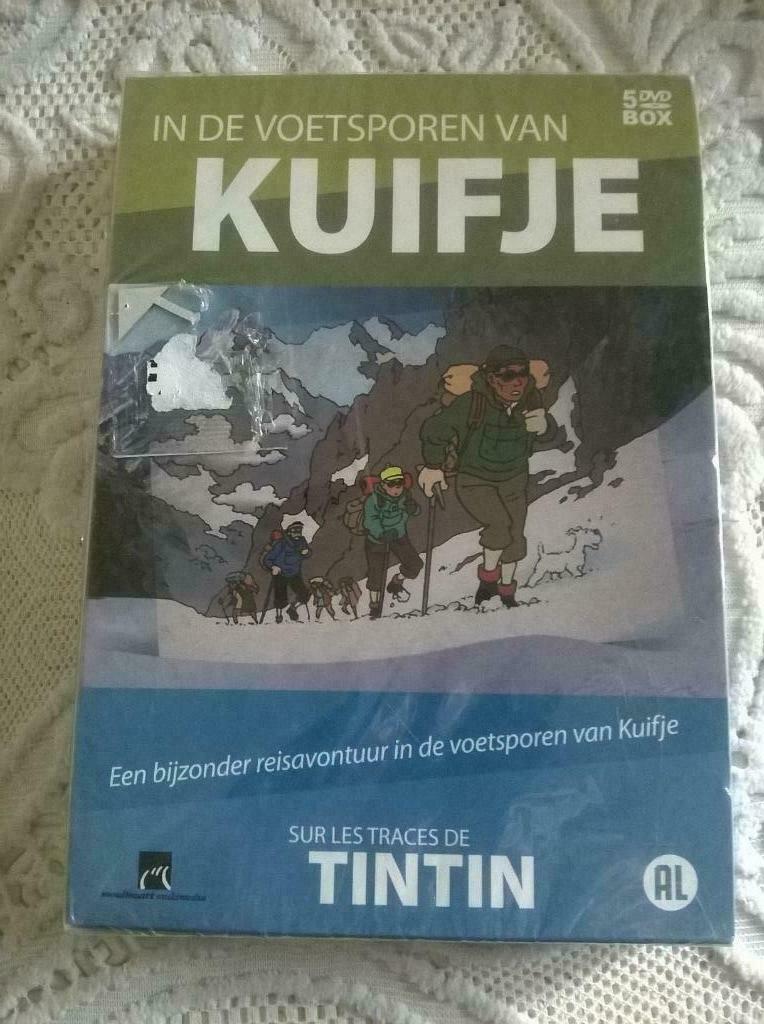 5 DVD-box 'In de voetsporen van Kuifje', Enlèvement ou Envoi