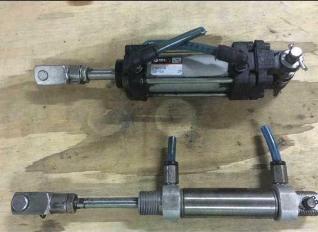 Perslucht cilinder smc en rexroth 5/2 ventiel pneumatisch, Ophalen