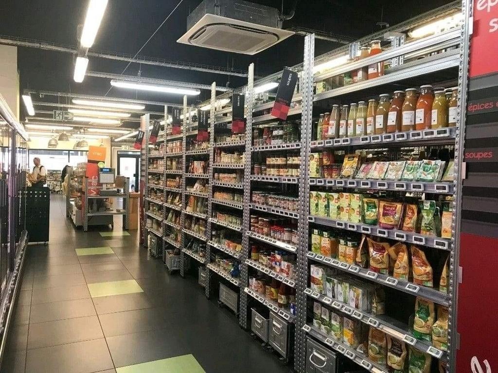 Étagère métallique pour magasin d'alimentation (rayonnage), BELRACK, Neuf, Info@belrack.com, Belgique