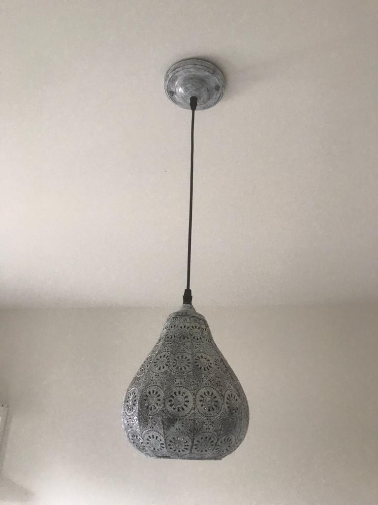 Vintage hanglamp Jasmin, Vintage, Ophalen of Verzenden, Zo goed als nieuw, Metaal