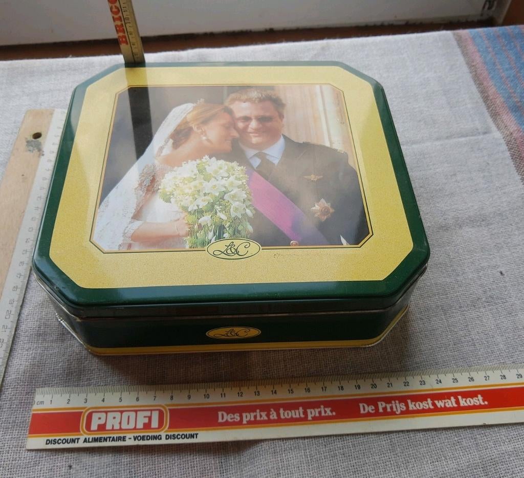 Boite métal : mariage Laurent et Claire, Collections, Enlèvement ou Envoi, Comme neuf