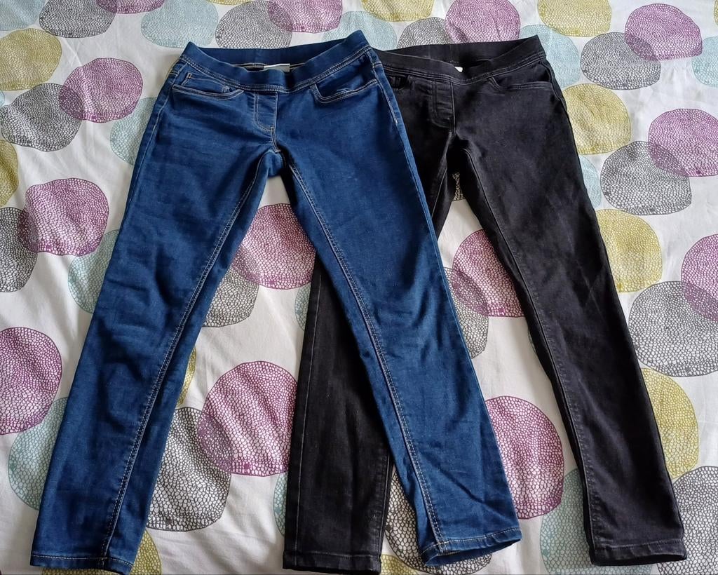 Lot de 2 jegging C&A, 10 ans, T140, Pantalon, C&A, Enlèvement ou Envoi, Comme neuf