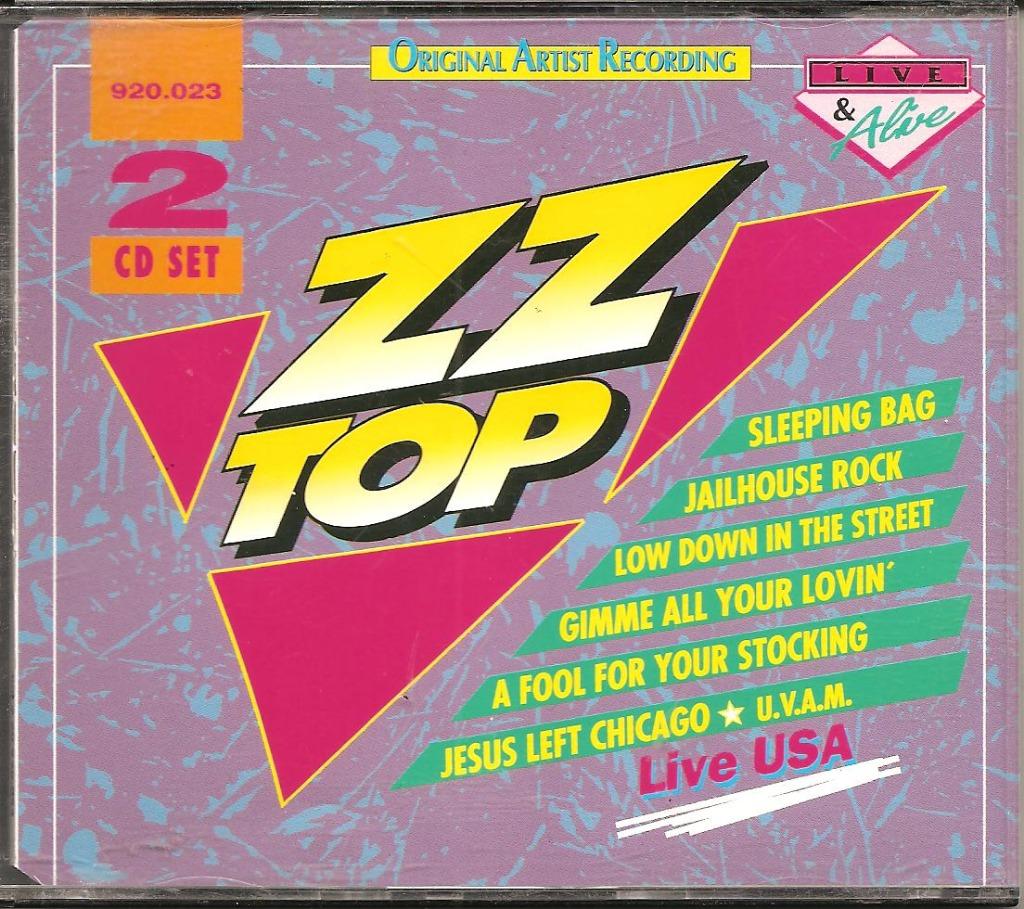 2 CD's ZZ TOP - Live VS, Verzenden, Gebruikt, Poprock