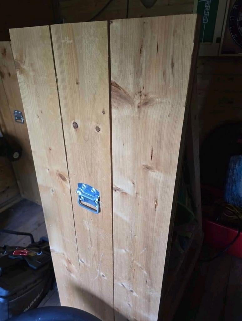 Steigerhouten kasten voor onder schuindak 3x, Ophalen, Met plank(en), 75 cm of meer, 50 tot 100 cm
