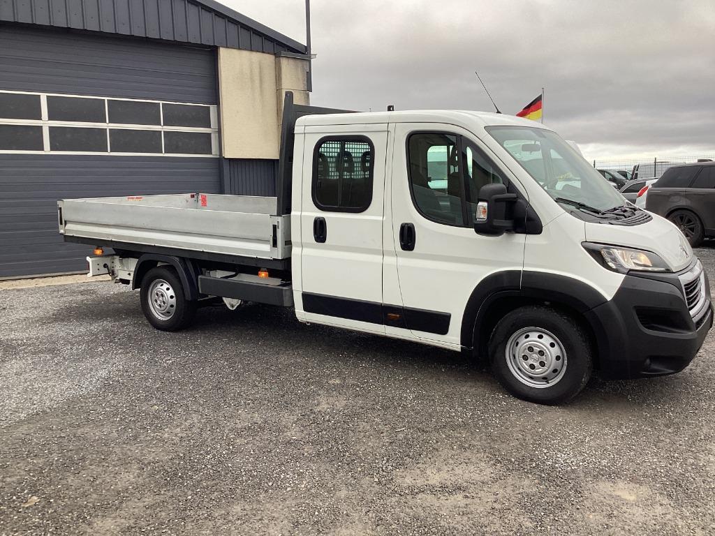 peugeot boxer laadbak 6plaatsen 163pk 2019 88000km 17650e ex, Auto's, Bestelwagens en Lichte vracht, Voorwielaandrijving, 4 deurs