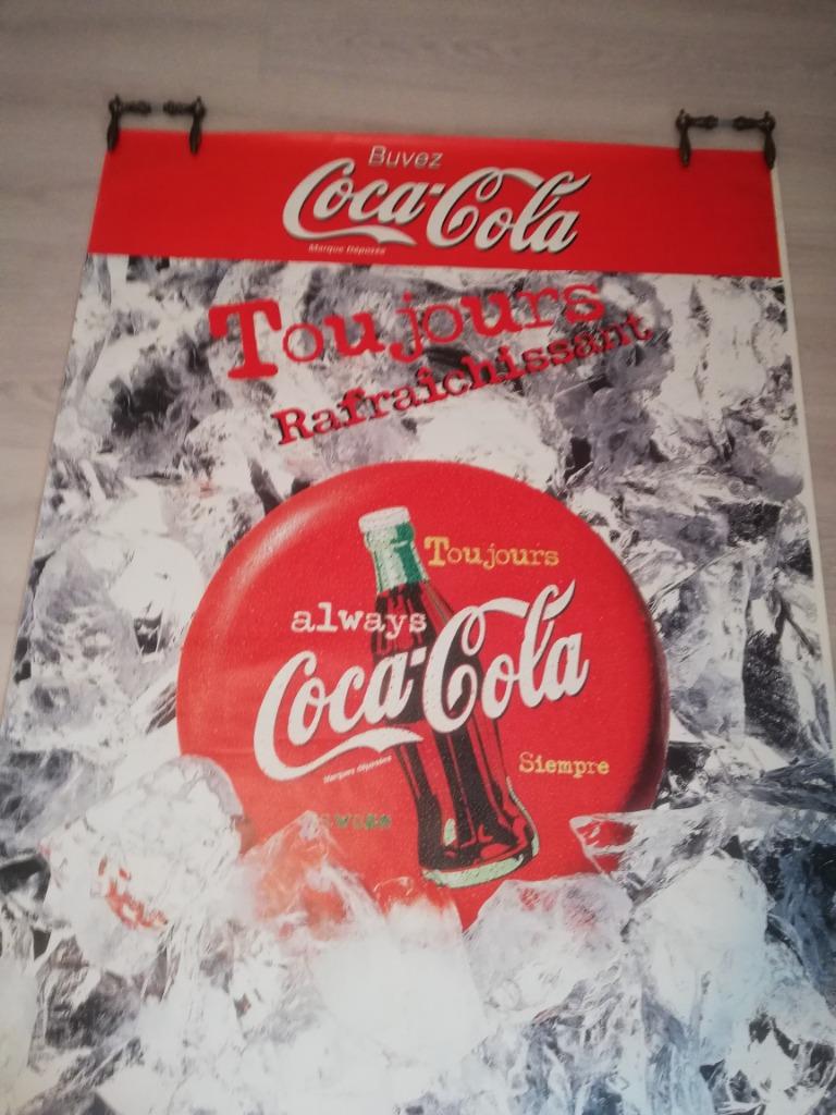 GROOT RETRO COCA COLA POSTER JAREN 90 160X120 CM, Verzamelen, Retro, Huis en Inrichting, Ophalen