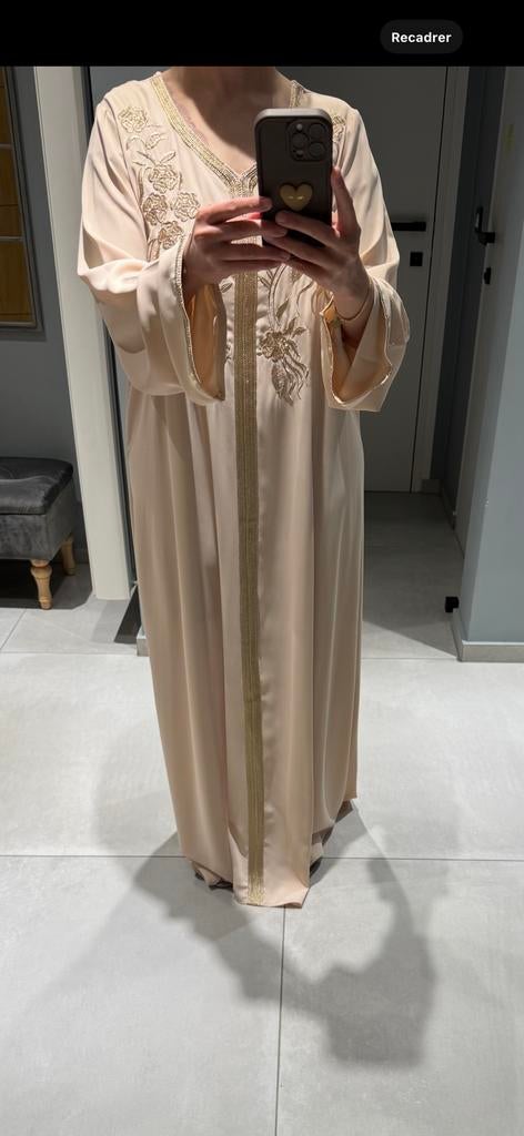L/XL vloeibare kaftan, Ophalen, Overige typen, Beige, Maat 42/44 (L)