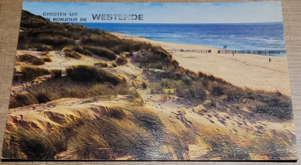 Oude postkaart: Westende, Verzamelen, Ophalen of Verzenden, Gelopen, West-Vlaanderen
