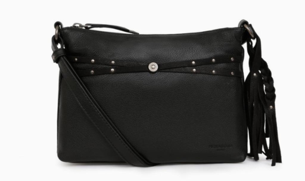 Sac à main Hexagona Appaloosa bandoulière noir NEUF, Enlèvement ou Envoi, Neuf, Noir, Sac à main