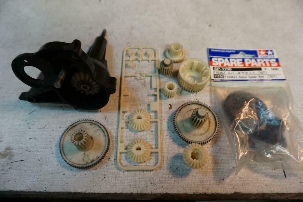 Tamiya onderdelen, tandwielen TA01 TT101 Grashopper, Autres échelles, Enlèvement ou Envoi, Pièce, Utilisé