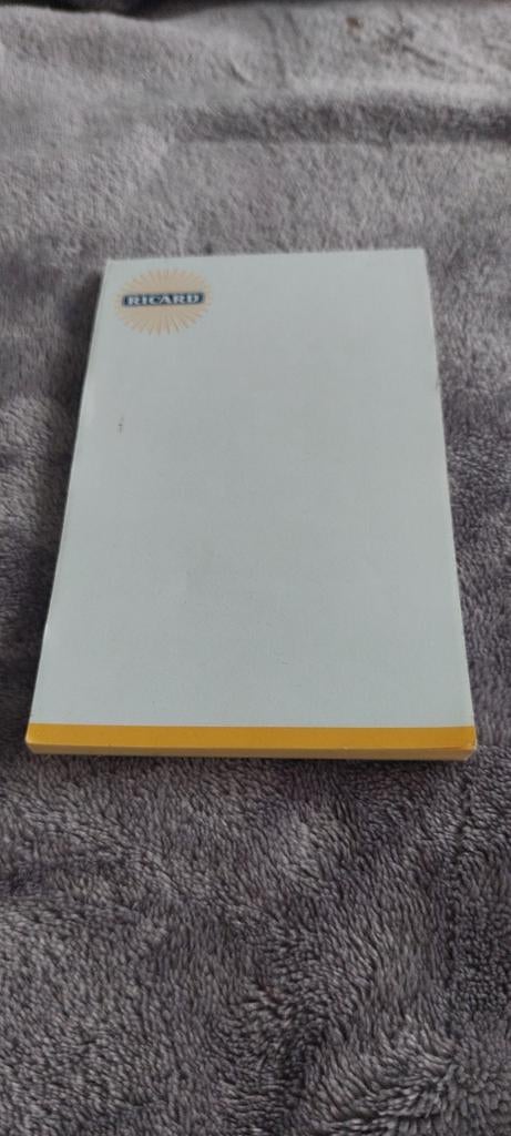 Ricard Soleil notitieblok, Verzamelen, Ophalen of Verzenden, Zo goed als nieuw